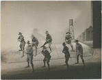 Soldiers drilling scene in the stage production Johnny Johnson