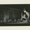 J. Edward Bromberg and Russell Collins (long-shot with broken pillar) in the stage production Gold Eagle Guy