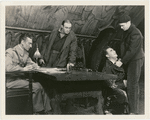 Arnold Moss, Lee J. Cobb, Emil Boreo, and Franchot Tone in the stage production The Fifth Column