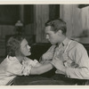 Margaret Barker and Franchot Tone in the stage production The House of Connelly.