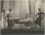 Russell Collins (in bed), dancing female officer in the stage production Johnny Johnson