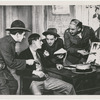Art Smith, Russell Collins, Curt Conway, and Lee Cobb in the stage production Johnny Johnson