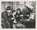 Art Smith, Russell Collins, Curt Conway, and Lee Cobb in the stage production Johnny Johnson