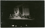 Scene from the stage production Johnny Johnson (pulpit speaker and audience) 