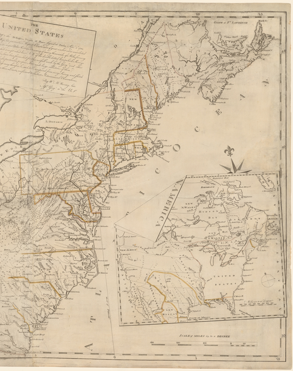 The United States according to the definitive treaty of peace signed at Paris, Septr. 3d, 1783 [1784] by William McMurray