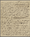 Joseph Hawley's draft letter concerning the death of his brother Elisha Hawley