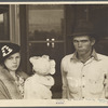 Scene in Smithland, Kentucky, man, woman, and child