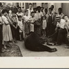 Street scene [with trained bear], New Orleans, Louisiana