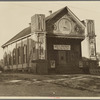 Church turned into a movie house, Woodville, Mississippi