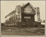 Church turned into a movie house, Woodville, Mississippi