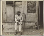 Street scene [church steps] in New Orleans, Louisiana