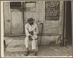 Street scene [church steps] in New Orleans, Louisiana