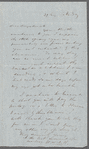 Letter to George L. Duyckinck written January (?) 29th