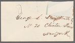 "Nothing to Wear" letter to George L. Duyckinck