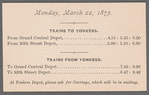 Yonkers train times