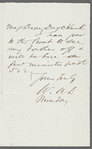 Letter to G. L. Duyckinck Esq.