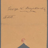 Letter to G. L. Duyckinck Esq. written April 30