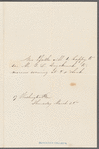 Invitation to George L. Duyckinck dated March 28th