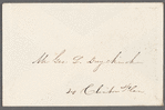 Invitation to George L. Duyckinck dated March 28th