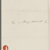 Note to Mr. Duyckinck