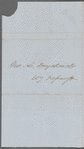 Note to Geo. L. Duyckinck written November 24th