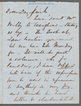 Letter to G. L. Duyckinck