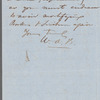 Letter to G. L. Duyckinck