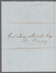 Letter to G. L. Duyckinck