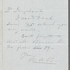 Letter to G. L. Duyckinck