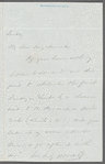 Letter to G. L. Duyckinck Esq.