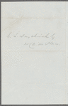 Letter to G. L. Duyckinck Esq.