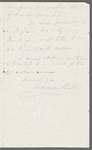 Letter to G. L. Duyckinck Esq.