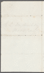 Letter to G. L. Duyckinck Esq.