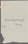 Letter to George L. Duyckinck Esq. written October 23rd