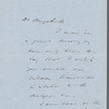 Note to Mr. Duyckinck