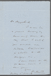 Note to Mr. Duyckinck