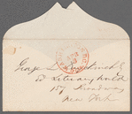 Envelope addressed to George L. Duyckinck at 157 Broadway stamped April 3rd