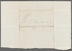 Sheet of paper folded into envelope, addressed to Geo. L. Duyckinck Esq.