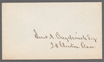 Letter to E. A. Duyckinck, Esq. written Tuesday a.m.
