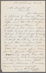 Letter to Mr. Duyckinck written November 9th (?)