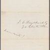 Letter to Mr. Duyckinck written November 9th (?)