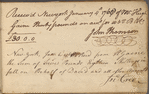 Hugh Gaine receipt book
