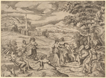 Mercury surprising the daughters of Aglauros