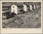 Company houses at Pursglove Mines, Scotts Run, West Virginia