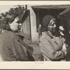 The Shack, a one time church; milk is dispensed here. Relief clients wait for hours, Scotts Run, [Monongalia County,] West Virginia