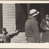 The Shack, a one time church; milk is dispensed here. Relief clients wait for hours, Scotts Run, [Monongalia County,] West Virginia