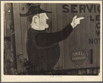 Middlesboro, Kentucky. A billboard advertisement for a gasoline service station