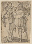 Two Musicians Playing the Violin and the Lute