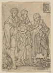 Three Musicians Playing Crumhorns
