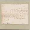 Clarke, George. N.Y. To Mr. [Thomas] Cardale